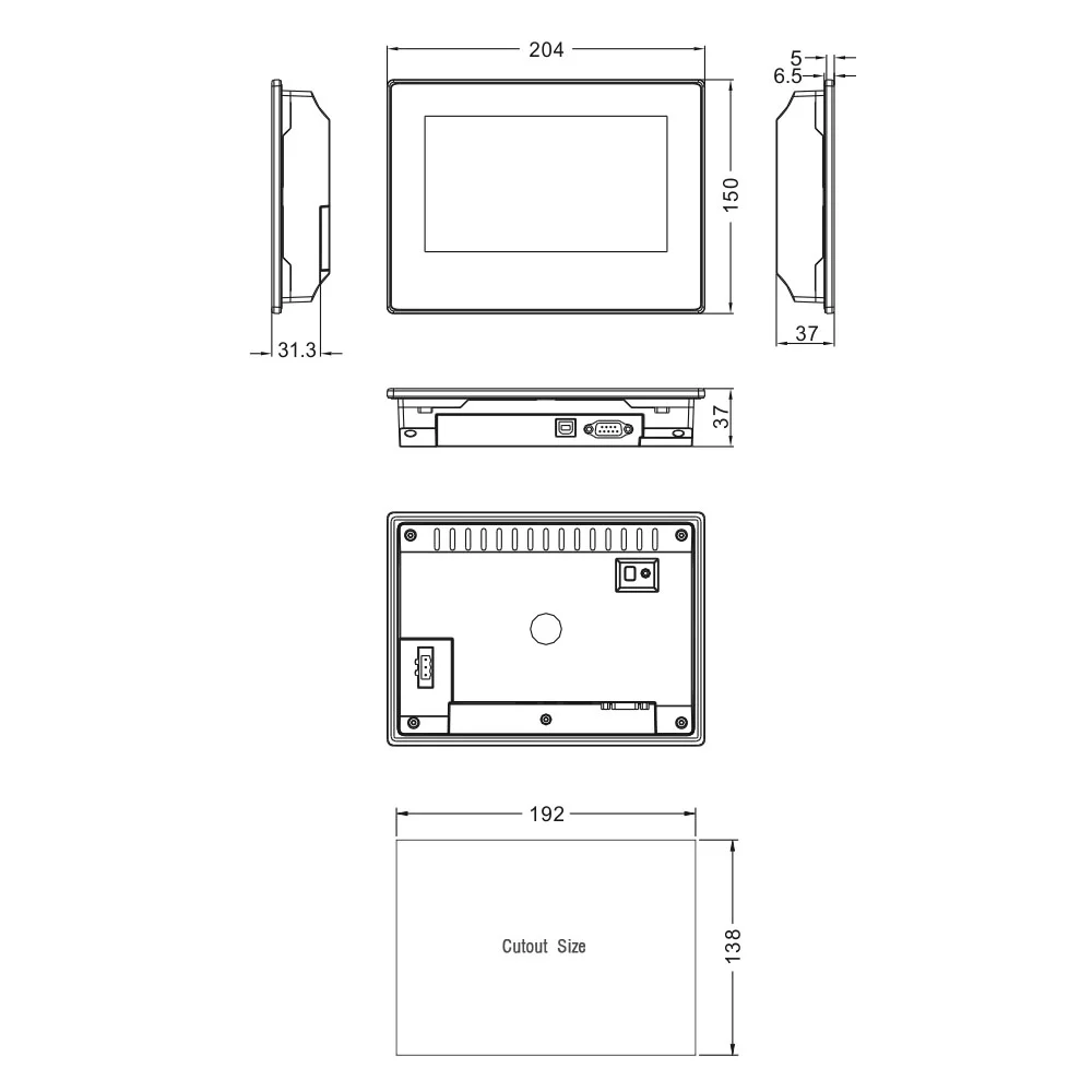 Kinco Dokunmatik Panel 7-HMI-MT4434T